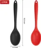 2 Stück Silikonlöffel für die Küche, langer Griff, 27,5 cm, Produktbild-Vorschau 2