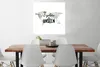 MuchoWow® Poster Weltkarte - Aquarell - Zitat 75x75 cm - Produktbild-Vorschau 2