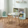Kindertisch aus Holz mit 2 Stühlen, Dinosauriermotiv, H 50 Produktbild-Vorschau 3