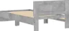 Bettgestell mit Kopfteil und LED-Leuchten Betongrau 100x200 Produktbild-Vorschau 9