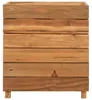 vidaXL Hochbeet 50x40x55 cm Teak Altholz und Stahl Produktbild-Vorschau 2