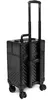 Kosmetikkoffer auf Rollen Aluminium Schwarz Make-up Trolley Produktbild-Vorschau 2