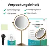 Schminkspiegel - Stehend - Wiederaufladbar - Gold - Produktbild-Vorschau 5