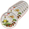set de 4 assiettes à pizza Napoli Red Ø 32 cm Plat de Voir les images du produit 1