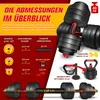 RE:SPORT® Set di manubri 40 kg con kettlebell Manubri Set Anteprima dell’immagine prodotto 4