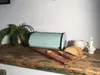 LS-LebenStil Vintage Brotkasten Leaf Grün 34cm Metall Retro Produktbild-Vorschau 4
