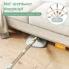 A mop is being used to clean under a sofa, demonstrating its ability to reach tight spaces. Podgląd zdjęcia produktu