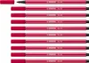 Premium-Filzstift - STABILO Pen 68 - 10er Pack - dunkelrot Produktbild-Vorschau 1