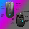 A diagram showing the features of a gaming mouse with labels and callouts. Produktbild-Vorschau