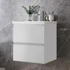 50 cm Badmöbel-Set Unterschrank mit Keramik waschtisch 2 Produktbild-Vorschau 1