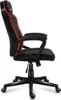 Side view of a black gaming chair with red LED accents. Anteprima dell’immagine prodotto