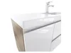 Badunterschrank 120 cm mit Waschbecken – Korpus Eiche-Optik Produktbild-Vorschau 3
