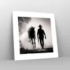 Poster - Poster ohne Rahmen - Cowboy Pferd Shady - 30x30 cm Produktbild-Vorschau 7