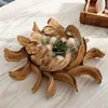 Dekokranz "Holzscheiben" mit Windlicht, Ø 45 cm groß, Produktbild-Vorschau 2