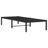 A black metal bed frame is shown against a white background. Náhľad obrázku produktu