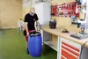 220 Liter Maischefass Maischebehälter Deckelfass Blau Produktbild-Vorschau 9