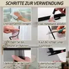 6 Stück Fliegengitter Fenster, 150x130cm Fliegennetz Produktbild-Vorschau 3