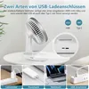 Kleiner Tischventilator für Schlafzimmer, 4000 mAh Akku, Produktbild-Vorschau 7