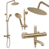 Sprchový termostatický set Rea LUNGO Brush Gold Náhled obrázku produktu 1