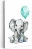 Leinwand Bilder 40x60 cm - Kinder Ballon - Elefant - Produktbild-Vorschau 1