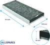 AllSpares Aktivkohlefilter (2 St.) geeignet für Miele DKF Produktbild-Vorschau 2