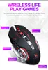 A gaming mouse with various features highlighted by text labels. Produktbild-Vorschau