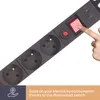 8cestný napájecí proužek pro 19" rack-francouzskou zásuvku Náhled obrázku produktu 8