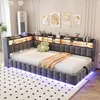 Łóżko tapicerowane 90x200 cm, sofa z funkcją spania z Podgląd zdjęcia produktu 2