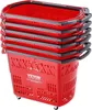 Einkaufstrolley Kunststoff 6-teilig 39 l Griff Rot Produktbild-Vorschau 1