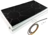 A charcoal filter for a range hood, shown with some accessories. Produktbild-Vorschau
