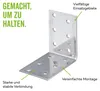 Alberts Lochplattenwinkel  | sendzimirverzinkt | 100 x 100 Produktbild-Vorschau 5