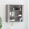 vidaXL Nástěnná skříňka Grey Sonoma 80x33x80 cm Dřevěný Náhled obrázku produktu 2