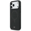 Housse iPhone 17 Pro Max Mercedes cuir véritable noir logo Voir les images du produit 2