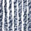 vidaXL Fliegenvorhang Blau und Weiß 100x200 cm Chenille Produktbild-Vorschau 5