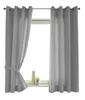 2er Set Vorhänge Schal Ösen »Berlin« HxB 145x140 cm Grau Produktbild-Vorschau 2