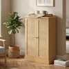 Mobiletto da cucina HOMCOM in rattan con ripiani per Anteprima dell’immagine prodotto 9