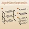 WOLTU Schuhregal schmal 3 Ebenen, Metall, für 6 Paar Produktbild-Vorschau 8