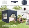 Outsunny Pavillon 2,5x2,5m wasserabweisend Stabil Produktbild-Vorschau 4