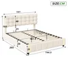 CDGlobal Polsterbett 140x200cm mit Bettkasten und Produktbild-Vorschau 7