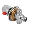 A close-up studio shot of a thermostatic mixing valve. Náhled obrázku produktu