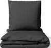 Bettwäsche Baumwolle Satin Damast 200x220 cm Anthrazit Set Produktbild-Vorschau 1
