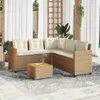 vidaXL Sofa ogrodowa w kształcie litery L ze stolikiem i Podgląd zdjęcia produktu 2