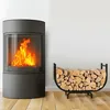 Scaffale in metallo per legna da ardere, 80x35x57 cm, nero, Anteprima dell’immagine prodotto 7