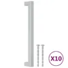 vidaXL Maniglie per mobili, 10 pezzi, argento, 192 mm, Anteprima dell’immagine prodotto 1