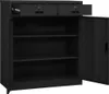 vidaXL Kancelářská skříň antracit 90x40x102 cm Ocel Náhled obrázku produktu 6