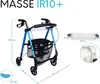 Leichter Indoor Rollator IR10+ Rot - Wohnungsrollator Produktbild-Vorschau 8