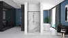 A modern bathroom with a shower enclosure, bathtub, and seating area. Produktbild-Vorschau