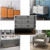 A collage of different furniture pieces including dressers, a nightstand, a vanity, and an armchair. Produktbild-Vorschau