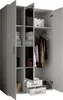 Karl Armoire à portes battantes 120 cm Blanc Voir les images du produit 10