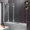Jopassy bagno allegato schermo pieghevole vasca da bagno Anteprima dell’immagine prodotto 1